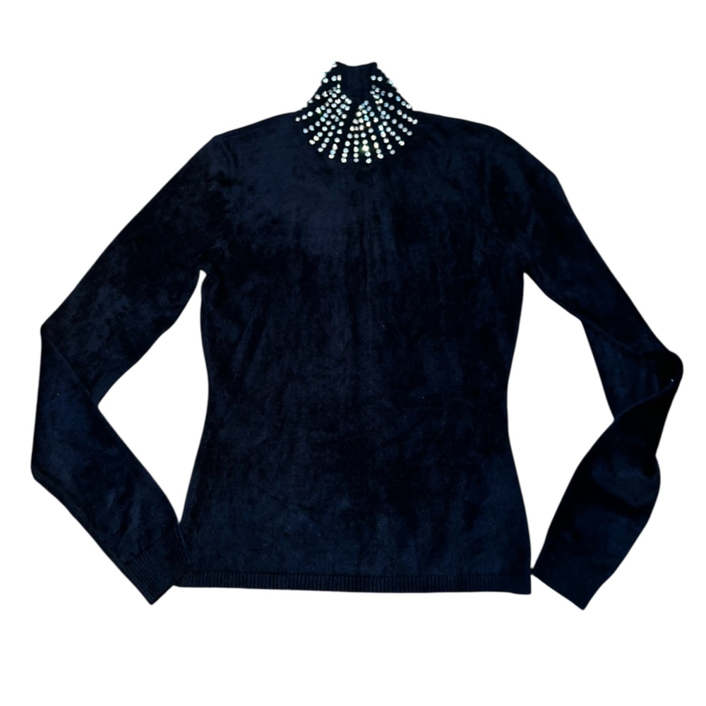Marciano Turtleneck sweater with rhinestone embellishment sz S